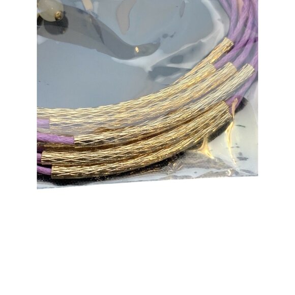 Avon Signature Collection Crazy About Pastels Cord Bracelet Lavender (1635) - Picture 2 of 4